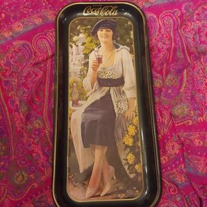 flapper girl Coca-Cola tray